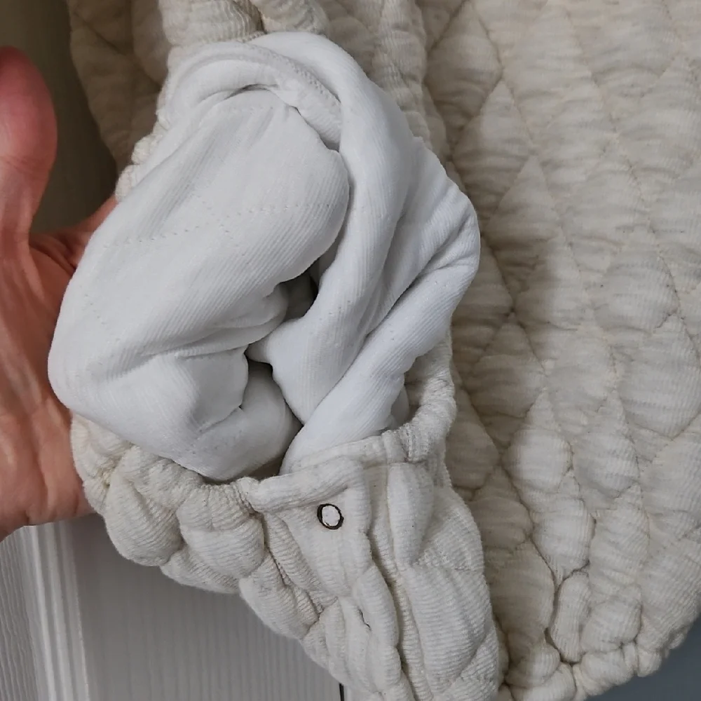 Quilted Cream Kids Romper - Picture 8 of 8